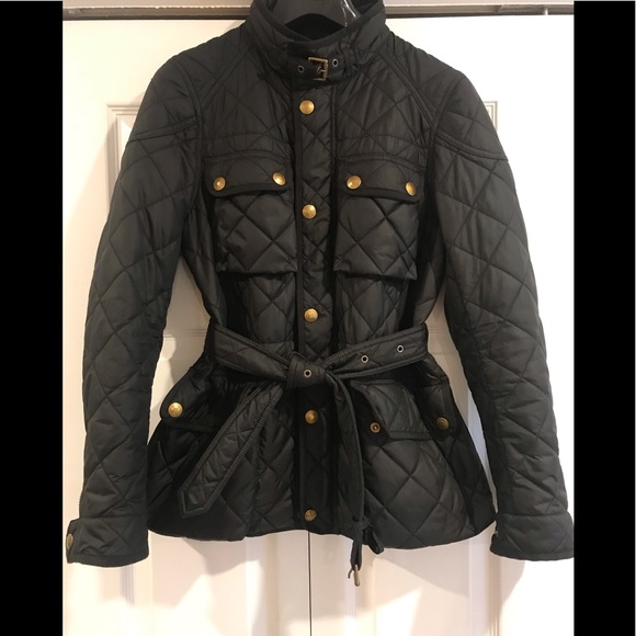 ralph lauren black quilted jacket